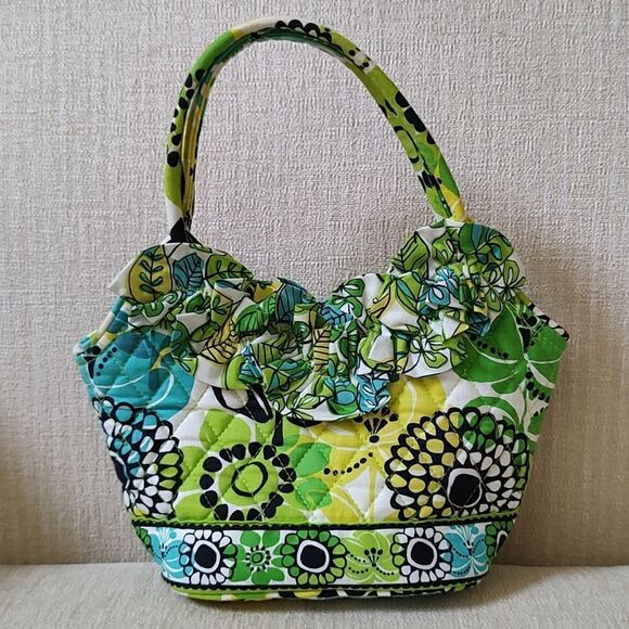 Vera Bradley Ruffle Lily Bag in Limes Up Pattern - Picture 3 of 11